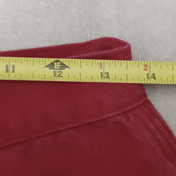Vintage Tommy Hilfiger Jeans Women's Carpenter Red 100% Cotton Size 6 - Picture 3 of 8